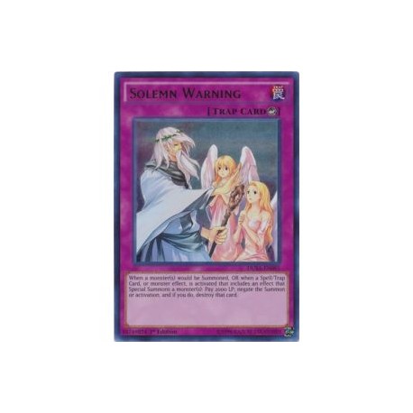 Solemn Warning (Ultra Rare)