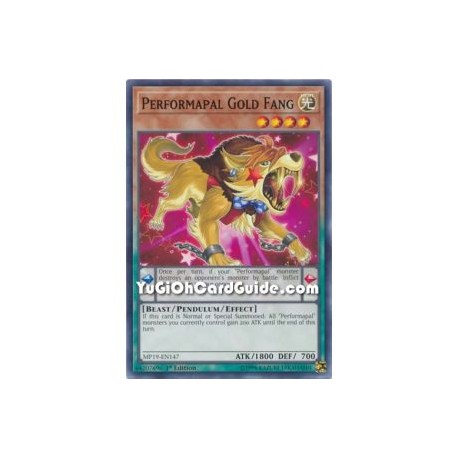 Performapal Gold Fang (Rare)